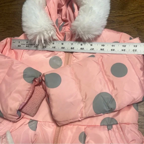 Down Coat Kids Toddler Girl Clothes 2pcs Winter Suit Warm Baby Overalls Sets 100 - Picture 14 of 16